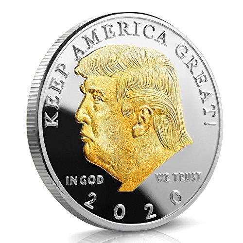 Gold And Silver Plated President Trump 2020 Coin
